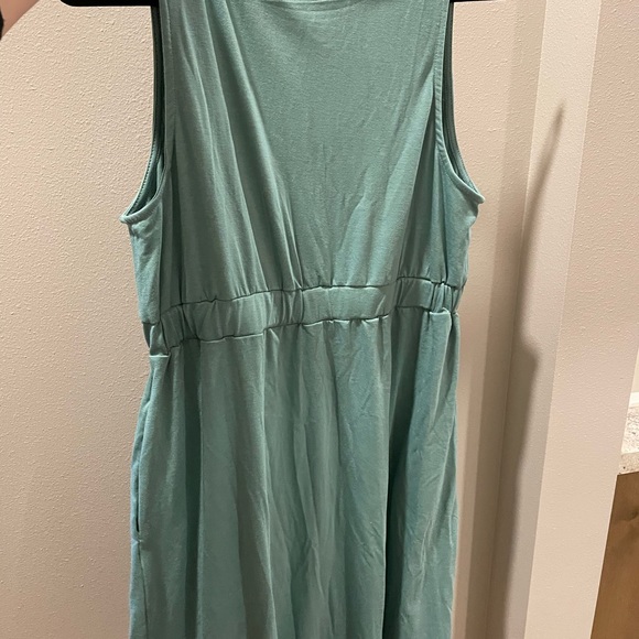 Never worn aqua button up dress - Picture 3 of 6